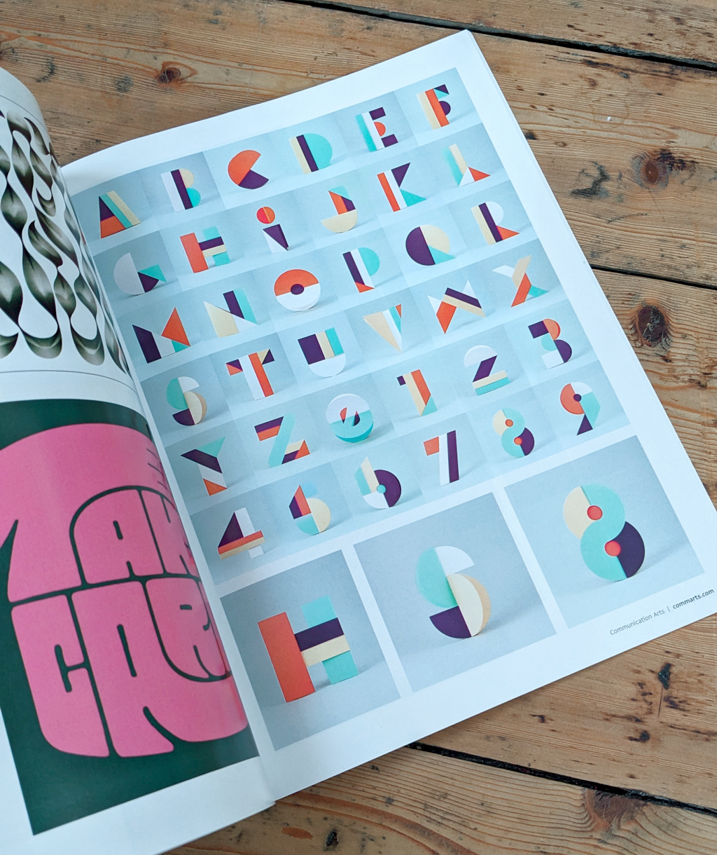 Communication Arts magazine 13 Typography paper project